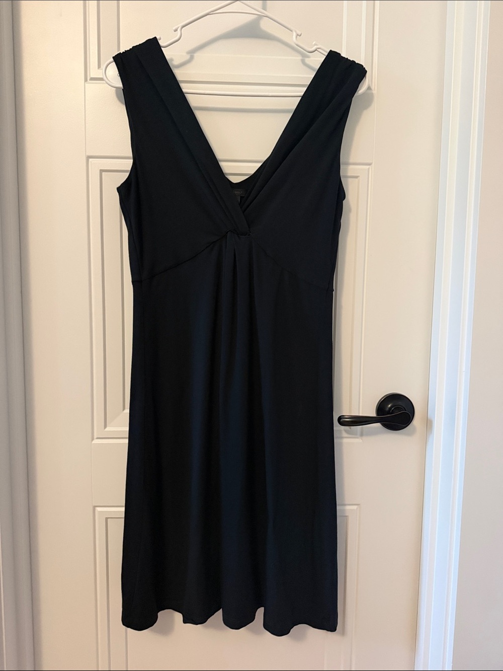 Soma Soft Classic Black V-Neck Twist Dress